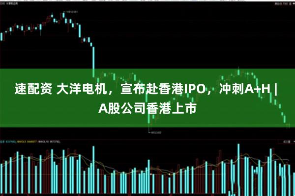 速配资 大洋电机，宣布赴香港IPO，冲刺A+H | A股公司香港上市