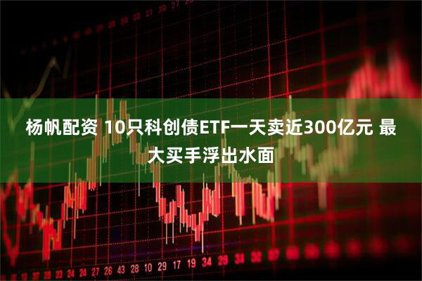 杨帆配资 10只科创债ETF一天卖近300亿元 最大买手浮出水面